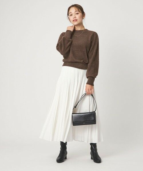 green label relaxing / グリーンレーベル リラクシング ニット・セーター | フラッフ フェザーヤーン ロングスリーブ ニット プルオーバー | 詳細13