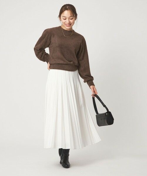 green label relaxing / グリーンレーベル リラクシング ニット・セーター | フラッフ フェザーヤーン ロングスリーブ ニット プルオーバー | 詳細14