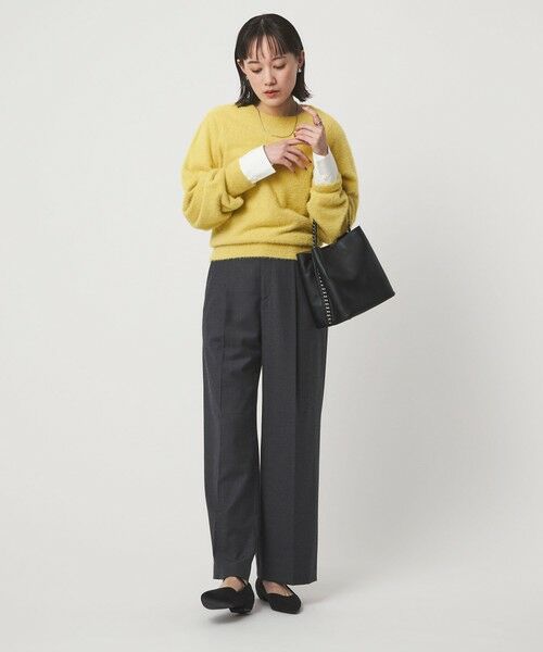 green label relaxing / グリーンレーベル リラクシング ニット・セーター | フラッフ フェザーヤーン ロングスリーブ ニット プルオーバー | 詳細23