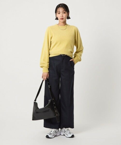 green label relaxing / グリーンレーベル リラクシング ニット・セーター | フラッフ フェザーヤーン ロングスリーブ ニット プルオーバー | 詳細20