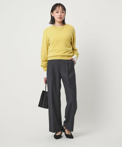 green label relaxing / グリーンレーベル リラクシング ニット・セーター | フラッフ フェザーヤーン ロングスリーブ ニット プルオーバー | 詳細22