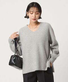 green label relaxing / グリーンレーベル リラクシング ニット・セーター | FOXブレンド フォルム Vネック ニット プルオーバー