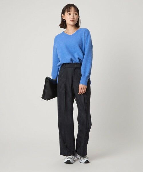 green label relaxing / グリーンレーベル リラクシング ニット・セーター | FOXブレンド フォルム Vネック ニット プルオーバー | 詳細17