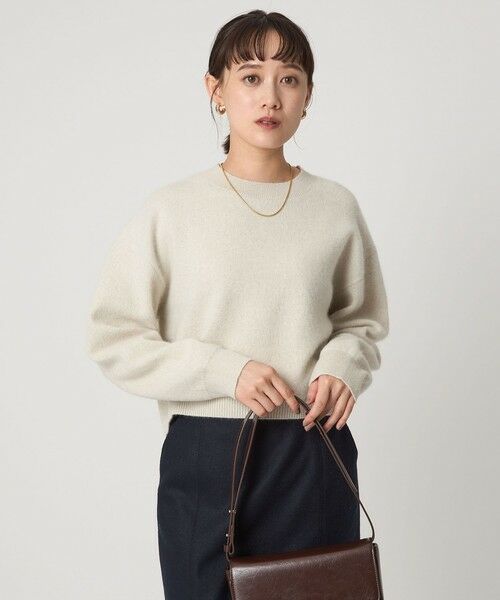 green label relaxing / グリーンレーベル リラクシング ニット・セーター | FOXブレンド ラメ フォルム ドルマン ニット プルオーバー | 詳細1