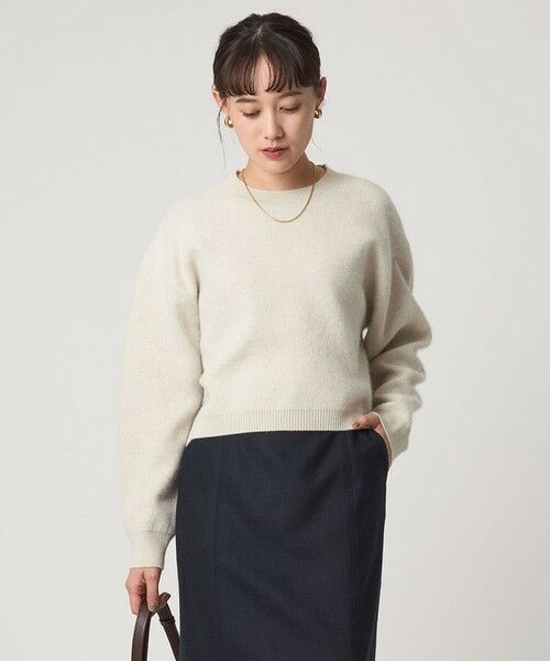 green label relaxing / グリーンレーベル リラクシング ニット・セーター | FOXブレンド ラメ フォルム ドルマン ニット プルオーバー | 詳細3