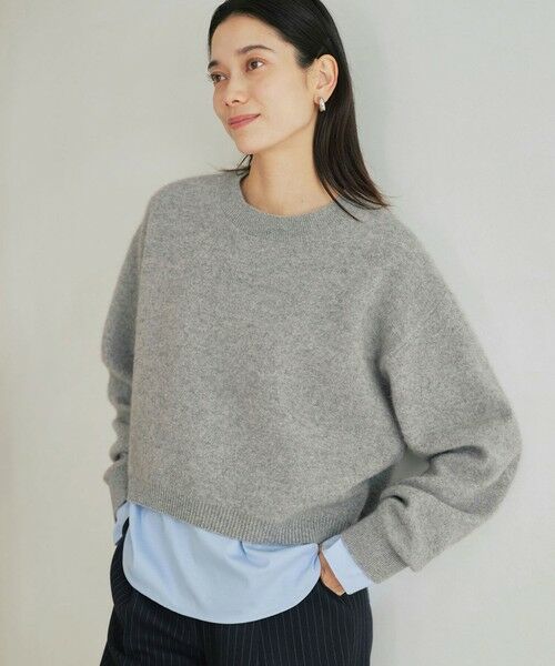 green label relaxing / グリーンレーベル リラクシング ニット・セーター | FOXブレンド ラメ フォルム ドルマン ニット プルオーバー | 詳細9