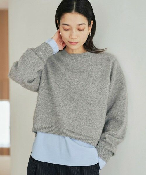 green label relaxing / グリーンレーベル リラクシング ニット・セーター | FOXブレンド ラメ フォルム ドルマン ニット プルオーバー | 詳細10