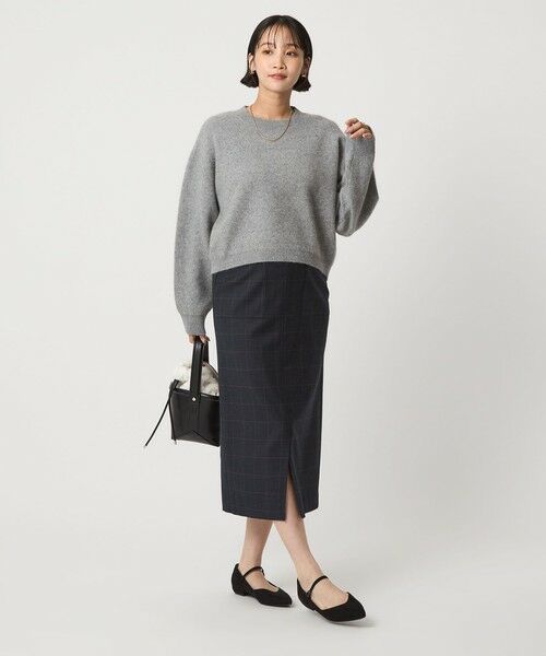green label relaxing / グリーンレーベル リラクシング ニット・セーター | FOXブレンド ラメ フォルム ドルマン ニット プルオーバー | 詳細17