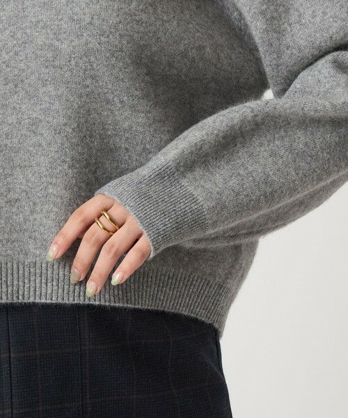 green label relaxing / グリーンレーベル リラクシング ニット・セーター | FOXブレンド ラメ フォルム ドルマン ニット プルオーバー | 詳細22