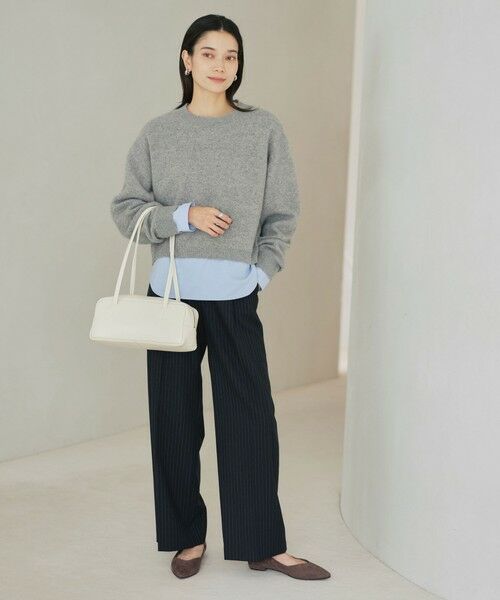 green label relaxing / グリーンレーベル リラクシング ニット・セーター | FOXブレンド ラメ フォルム ドルマン ニット プルオーバー | 詳細12