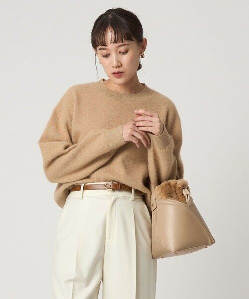 green label relaxing / グリーンレーベル リラクシング ニット・セーター | FOXブレンド ラメ フォルム ドルマン ニット プルオーバー | 詳細24