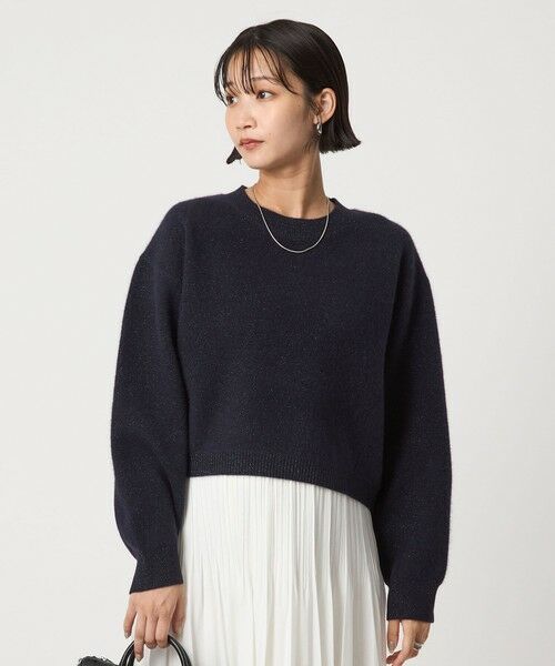 green label relaxing / グリーンレーベル リラクシング ニット・セーター | FOXブレンド ラメ フォルム ドルマン ニット プルオーバー | 詳細28