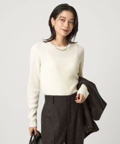 green label relaxing / グリーンレーベル リラクシング ニット・セーター | ウール リブ クルーネック ニット プルオーバー ウォッシャブル