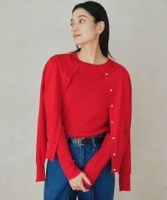 green label relaxing / グリーンレーベル リラクシング ニット・セーター | ウール リブ クルーネック ニット プルオーバー ウォッシャブル