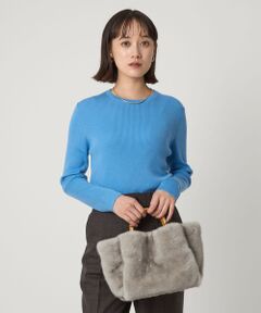 green label relaxing / グリーンレーベル リラクシング ニット・セーター | ウール リブ クルーネック ニット プルオーバー ウォッシャブル