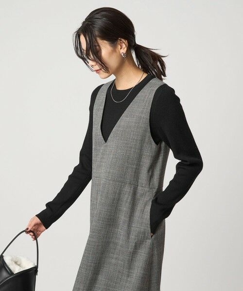 green label relaxing / グリーンレーベル リラクシング ニット・セーター | ウール リブ クルーネック ニット プルオーバー ウォッシャブル | 詳細7