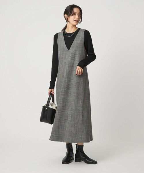 green label relaxing / グリーンレーベル リラクシング ニット・セーター | ウール リブ クルーネック ニット プルオーバー ウォッシャブル | 詳細8