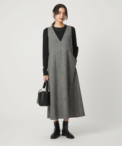 green label relaxing / グリーンレーベル リラクシング ニット・セーター | ウール リブ クルーネック ニット プルオーバー ウォッシャブル | 詳細9