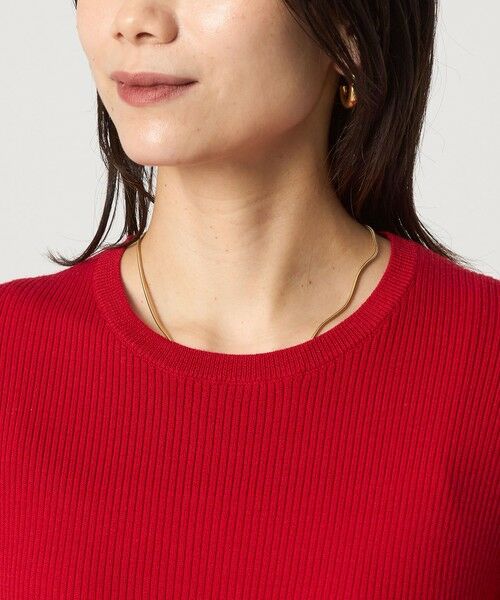 green label relaxing / グリーンレーベル リラクシング ニット・セーター | ウール リブ クルーネック ニット プルオーバー ウォッシャブル | 詳細26