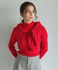 green label relaxing / グリーンレーベル リラクシング ニット・セーター | ウール リブ ボトルネック ニット プルオーバー ウォッシャブル