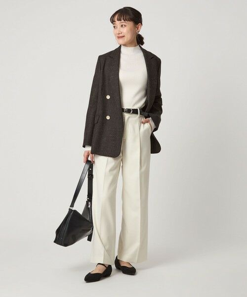 green label relaxing / グリーンレーベル リラクシング ニット・セーター | ウール リブ ボトルネック ニット プルオーバー ウォッシャブル | 詳細2