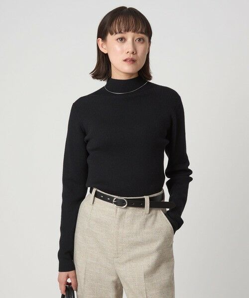 green label relaxing / グリーンレーベル リラクシング ニット・セーター | ウール リブ ボトルネック ニット プルオーバー ウォッシャブル | 詳細5