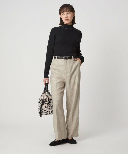 green label relaxing / グリーンレーベル リラクシング ニット・セーター | ウール リブ ボトルネック ニット プルオーバー ウォッシャブル | 詳細7