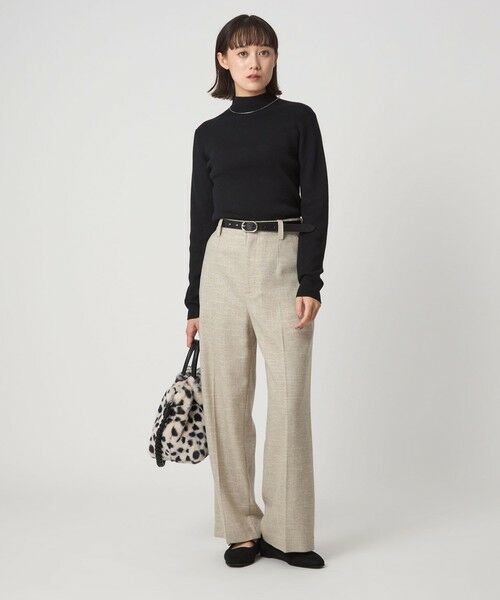 green label relaxing / グリーンレーベル リラクシング ニット・セーター | ウール リブ ボトルネック ニット プルオーバー ウォッシャブル | 詳細8