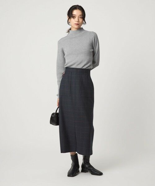 green label relaxing / グリーンレーベル リラクシング ニット・セーター | ウール リブ ボトルネック ニット プルオーバー ウォッシャブル | 詳細15