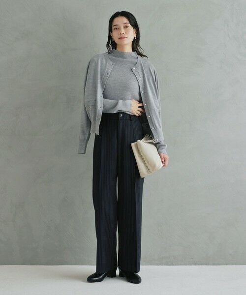 green label relaxing / グリーンレーベル リラクシング ニット・セーター | ウール リブ ボトルネック ニット プルオーバー ウォッシャブル | 詳細11