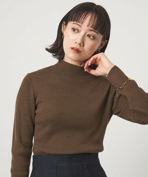 green label relaxing / グリーンレーベル リラクシング ニット・セーター | ウール リブ ボトルネック ニット プルオーバー ウォッシャブル | 詳細16