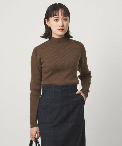 green label relaxing / グリーンレーベル リラクシング ニット・セーター | ウール リブ ボトルネック ニット プルオーバー ウォッシャブル | 詳細17