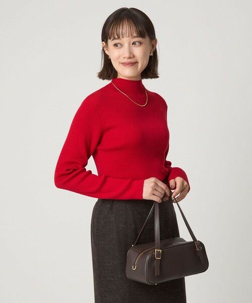 green label relaxing / グリーンレーベル リラクシング ニット・セーター | ウール リブ ボトルネック ニット プルオーバー ウォッシャブル | 詳細22