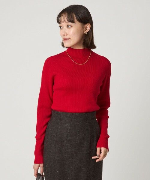 green label relaxing / グリーンレーベル リラクシング ニット・セーター | ウール リブ ボトルネック ニット プルオーバー ウォッシャブル | 詳細23