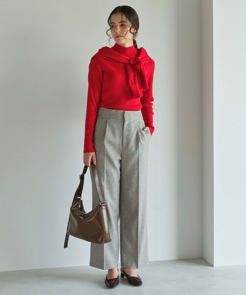 green label relaxing / グリーンレーベル リラクシング ニット・セーター | ウール リブ ボトルネック ニット プルオーバー ウォッシャブル | 詳細21