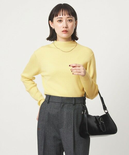 green label relaxing / グリーンレーベル リラクシング ニット・セーター | ウール リブ ボトルネック ニット プルオーバー ウォッシャブル | 詳細27