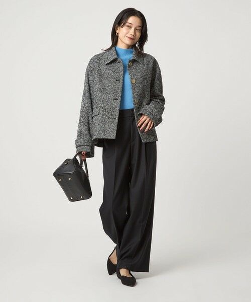 green label relaxing / グリーンレーベル リラクシング ニット・セーター | ウール リブ ボトルネック ニット プルオーバー ウォッシャブル | 詳細28