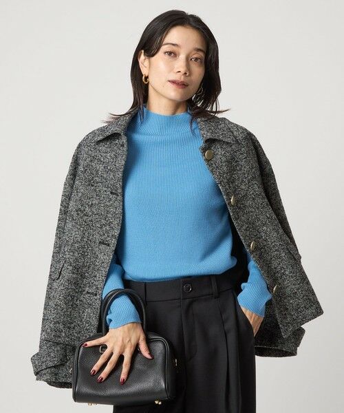 green label relaxing / グリーンレーベル リラクシング ニット・セーター | ウール リブ ボトルネック ニット プルオーバー ウォッシャブル | 詳細29