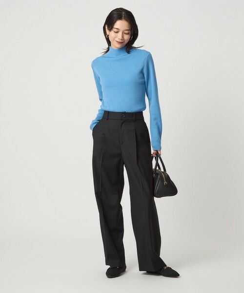 green label relaxing / グリーンレーベル リラクシング ニット・セーター | ウール リブ ボトルネック ニット プルオーバー ウォッシャブル | 詳細30