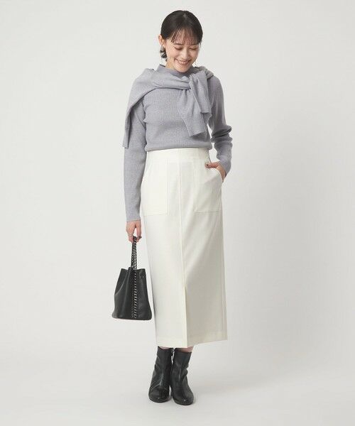 green label relaxing / グリーンレーベル リラクシング ニット・セーター | ラメ リブ ボトルネック ニット プルオーバー ウォッシャブル | 詳細6