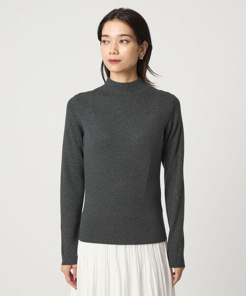 green label relaxing / グリーンレーベル リラクシング ニット・セーター | ラメ リブ ボトルネック ニット プルオーバー ウォッシャブル | 詳細13