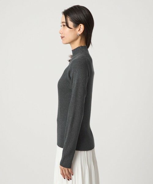 green label relaxing / グリーンレーベル リラクシング ニット・セーター | ラメ リブ ボトルネック ニット プルオーバー ウォッシャブル | 詳細14