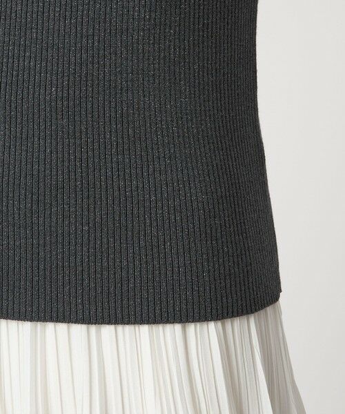 green label relaxing / グリーンレーベル リラクシング ニット・セーター | ラメ リブ ボトルネック ニット プルオーバー ウォッシャブル | 詳細18