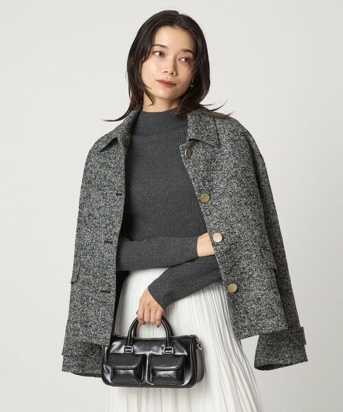 green label relaxing / グリーンレーベル リラクシング ニット・セーター | ラメ リブ ボトルネック ニット プルオーバー ウォッシャブル | 詳細11