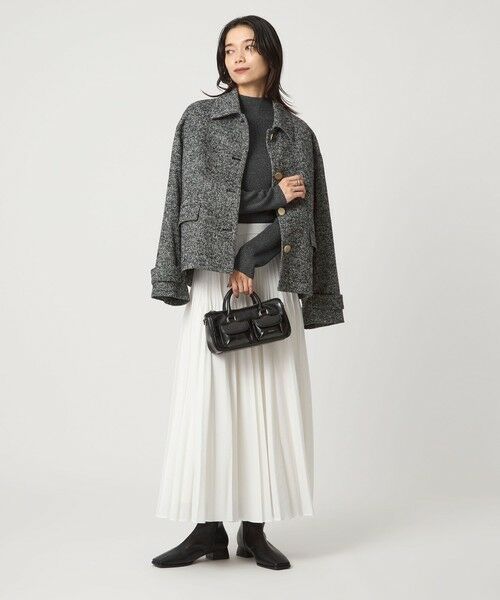 green label relaxing / グリーンレーベル リラクシング ニット・セーター | ラメ リブ ボトルネック ニット プルオーバー ウォッシャブル | 詳細12