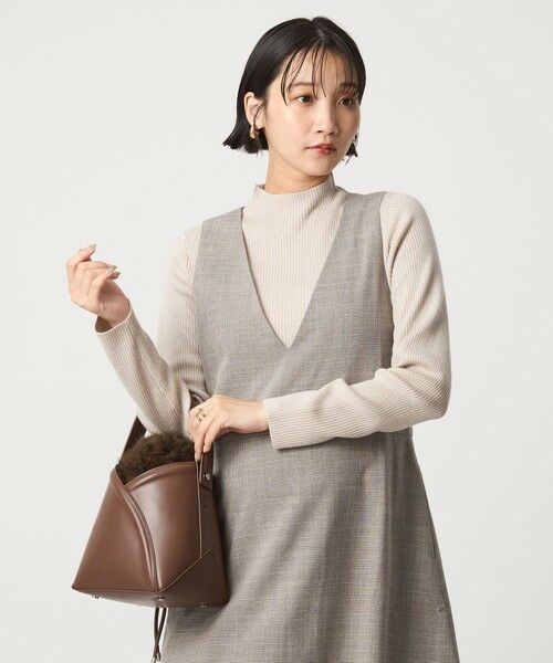 green label relaxing / グリーンレーベル リラクシング ニット・セーター | ラメ リブ ボトルネック ニット プルオーバー ウォッシャブル | 詳細20