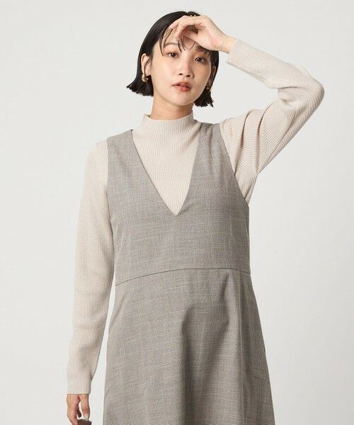 green label relaxing / グリーンレーベル リラクシング ニット・セーター | ラメ リブ ボトルネック ニット プルオーバー ウォッシャブル | 詳細21