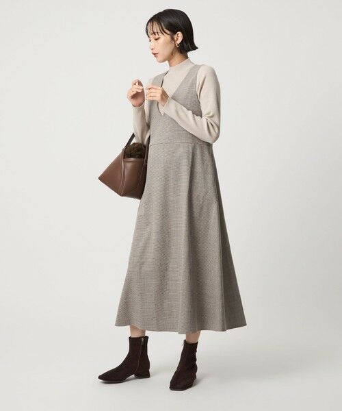 green label relaxing / グリーンレーベル リラクシング ニット・セーター | ラメ リブ ボトルネック ニット プルオーバー ウォッシャブル | 詳細22