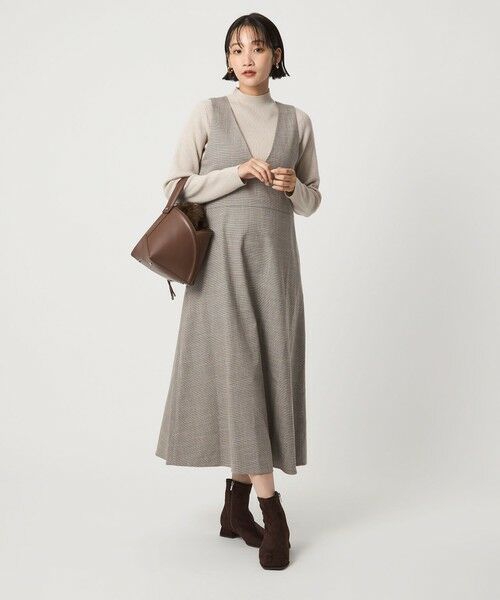 green label relaxing / グリーンレーベル リラクシング ニット・セーター | ラメ リブ ボトルネック ニット プルオーバー ウォッシャブル | 詳細23