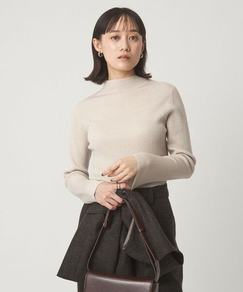 green label relaxing / グリーンレーベル リラクシング ニット・セーター | ラメ リブ ボトルネック ニット プルオーバー ウォッシャブル | 詳細24